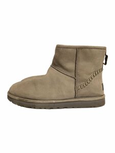 UGG australia◆CLASSIC MINI DECO CAPRA/ショートムートンブーツ/26cm/GRY/1009687