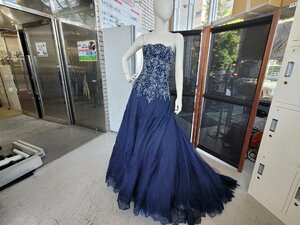 ▲OG▲【極美品】RS Couture 　高級ウエディングカラードレス　　ネイビー　プリンセスライン　エレガント　ブライダル　　K2405-252