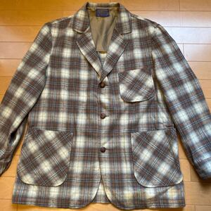 PENDLETON ウール チェック ジャケット　アメリカンビンテージ70s MADE IN U.S.A.