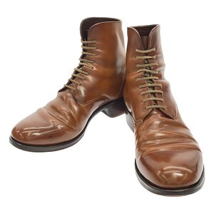 M_Moriabc / メモリア | b_Tre Horween Shell Cordovan 9hole Boots ナチュラルコードバン レザー レースアップブーツ | 41.5 | ブラウン