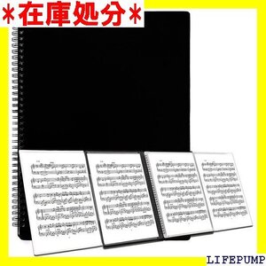 AUGSHYO 楽譜ファイル 書き込める 楽譜入れファ 楽 バンドファイル 譜面 バインダー 作曲 演奏 40枚 972