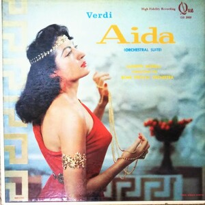 アイーダ 管弦楽版 ジュゼッペ ・モレリ US QUE RECORD盤 ローマ・フェスティバル・オーケストラ VERDI AIDA GUISEPPE MORELLI ROME FO LP