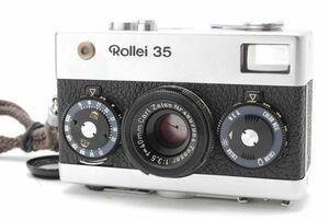 ローライ Rollei 35 Tessar 40mm F3.5 シルバー レザーケース付 《 希少なドイツ製 》　L0922326-240935