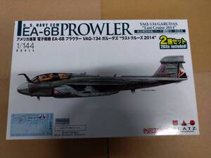 未組立　1/144　プラッツ　航空模型特選シリーズ　アメリカ海軍　電子戦機　EA-6B プラウラー　VAQ134 ガルーダズ　１機分