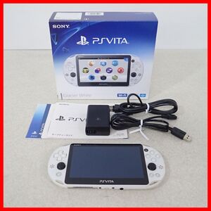 PSVITA プレイステーション・ヴィータ 本体 PCH-2000 グレイシャーホワイト SONY ソニー 箱説付 ジャンク【10