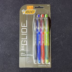 BIC glide pen F20 アメリカ ペン 4本セット ハワイ usdm jdm hdm アメリカ雑貨 アメリカン雑貨 ハワイ雑貨 アメリカ文房具 ボールペン