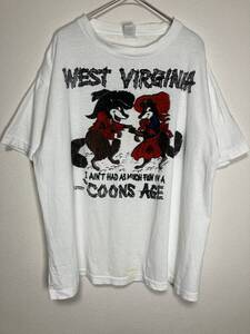 FLATWOODS WEST VIRGINIA シングルステッチ Tシャツ 白【管理番号B56】