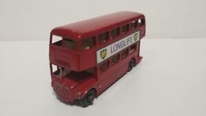 【中古品】ミニカー　イギリス製　LESNEY　マッチボッスシリーズ　ROUTEMASTER BUS