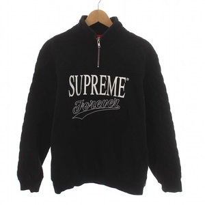 シュプリーム SUPREME 19SS Forever Half Zip Sweatshirt ハーフジップ スウェット トレーナー 長袖 S 黒 ブラック /YM ☆AA★ メンズ