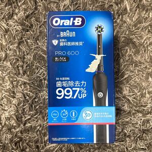 新品未開封品 BRAUN 電動歯ブラシ オーラルB PRO 600 ブラックエディション　D16.513.1U BK Z 