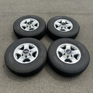 [24T00718A] 225/80R15 GEOLANDAR A/T G015 2019年製 夏タイヤ いすゞ ビッグホーン 純正 アルミホイール 15×6.5JJ +38 PCD139.7/6H 4本