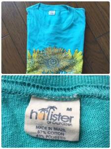 ☆Hollister ホリスター 半袖T 花柄 エメラルドグリーン size M クリックポスト対応