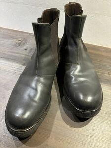 YVES SAINT LAURENTイヴ・サンローラン サイドゴアブーツ 濃グレー　27〜28cm