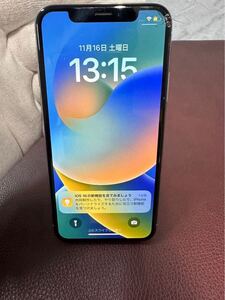 【1円〜】iPhone X 64GB キャリアUQモバイル ホワイト 初期化済み