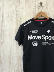 727☆【Move Sport トレーニングTシャツ】DESCENT デサント 紺系 M