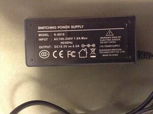 SWITCHING POWER SUPPLY K-8818 AC100-240V DC18.5V - 2.2A