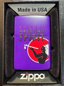 【未使用】ZIPPO アメリカンスピリット 2016年製 パープル NATURAL AMERICAN SPIRIT 2016年製