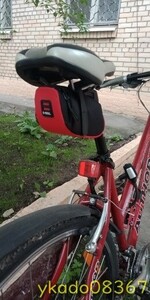 P1461: ナイロン自転車バッグ バイク防水収納サドルバッグ シートサイクリングテールリアポーチバッグ サドルボルサビシクレタアクセサリー