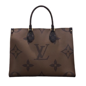 ルイ・ヴィトン LOUIS VUITTON オンザゴーMM M45321 ブラウン モノグラム・ジャイアント トートバッグ レディース 中古