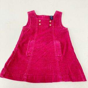 美品　Baby Gap ベイビー　ギャップデニムワンピース 起毛　スカート　80サイズ