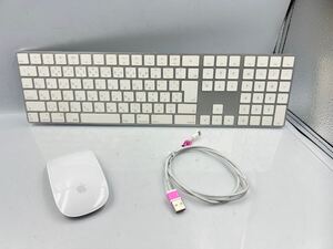 ◆12128) Apple　アップル　Mac用　A1843　A1657　純正　マジックキーボード　マジックマウス　動作OK