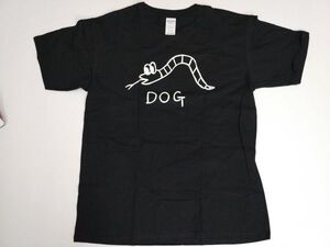 Dog Tシャツ M ブラック 犬 虫イラスト 面白 パロディ DM便発送