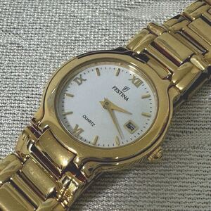 FESTINA フェスティナ 腕時計 F8894/1 28mm クォーツ 新品未使用　長期保管品　ゴールド