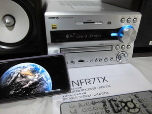 〓完動品〓　ONKYO X-NFR7TX(D) CD/SD/USBレシーバーシステム、ハイレゾ対応、