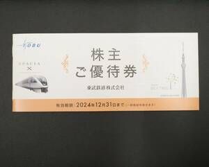 【最新】東武鉄道 株主優待券 株主ご優待券 冊子 1冊