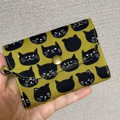 ハンドメイドミニ財布　コンパクト財布　小銭入れ