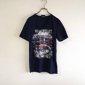 ニコルクラブフォーメンTシャツ 46 USED/NICOLE CLUB FOR MEN ビックプリント