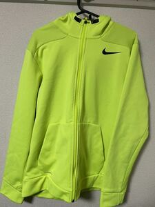 NIKE ナイキ ジップパーカー ネオンカラー xl イエロー　蛍光　パーカー　ジャケット