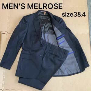 COMPLET MEN’S MELROSE メンズメルローズ セットアップスーツ 上下 サイズ上3＆下4 ドット柄 チャコールグレー★匿名配送