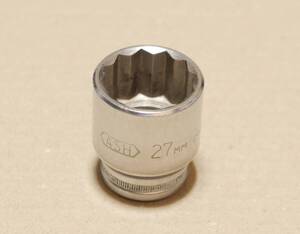 ASH 27 mm 差込角 12.7 mm 1/2 inch 12角 ソケット 検) 旭金属工業 KTC B4-27W TONE トネ 4D-27 koken コーケン ミトロイ MITOLOY