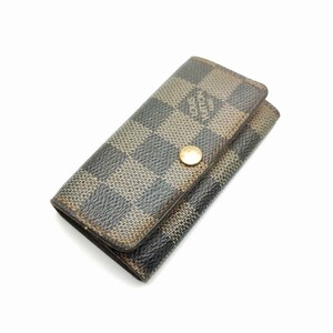 キーケース　ルイヴィトン　ダミエ　LOUISVUITTON　４連　メモA５▲