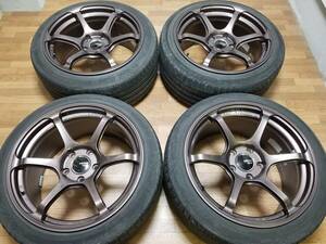 【超美品】18インチ 9.5J +45 PCD120 ADVAN Racing RG-4 ホンダ シビック タイプR FK8 FL5 レジェンド KB1 KB2 BMW RCB RS RZ RG TC R6 GT