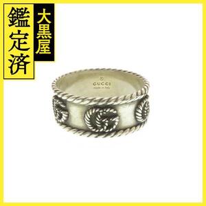 GUCCI　グッチ　ツイストトーションダブルG　リング　シルバー　6.2g　＃20.5　214740251996　【205】