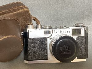 NIPPON KOGAKU TOKYO Nikon NIKKOR-S.C 1:1.4 f=5cm ニコン レンジファインダー フィルムカメラ ケース付き 現状品 藤994 三