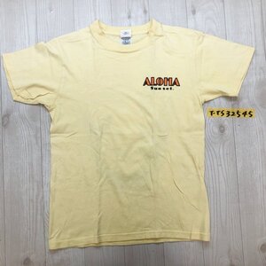 ALOHA SUNSET キッズ 人魚姫プリント 半袖Tシャツ 160 黄色