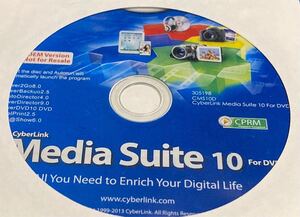 未使用 Media Suite 10 for DVD マウスコンピュータ OEM Version CyberLink製 CPRM 値下げb