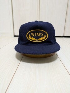 WTAPS ダブルタップス 14AW 142MYDT-HT03 MILITIA 03 CAP POLYESTER ミリティア キャップ ポリエステル メッシュ 帽子 ネイビー系