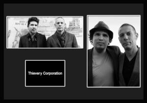 10種類!Thievery Corporation/シーヴェリー・コーポレーション/NuJazz/ニュージャズ /証明書付きフレーム/BW/モノクロ/ディスプレイ (6-3W)