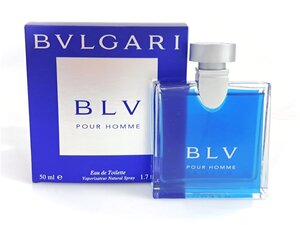 未使用　ブルガリ　BVGARI　BLV　POUR HOMME　ブルー　プールオム　オードトワレ　スプレー　50ml　YK-7453