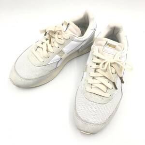 □PUMA FUTURE RIDER LUXE スニーカー 23.5cm 白 プーマ レディース 374295-01 ランニングシューズ 複数落札同梱OK B240424-2