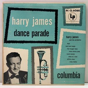 レアな良好品!! 10インチ FLAT MONO 1st マルーン 深溝 USオリジナル HARRY JAMES Dance Parade (