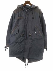 FRED PERRY × NICHOLAS DALEY フレッドペリー ニコラスデイリー コーデュロイ切替 ワックスドコットンフィッシュテールコート