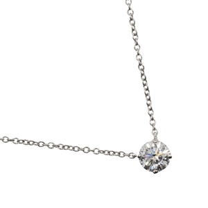 HARRY WINSTON ハリーウィンストン ラウンドソリティア ネックレス Pt950プラチナ×ダイヤモンド 約2.5g レディース【I180224046】中古