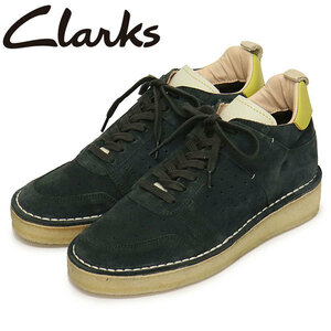 Clarks (クラークス) 26169459 Desert Run デザートラン レディースシューズ Dark Green Suede CL068 UK5-約24cm