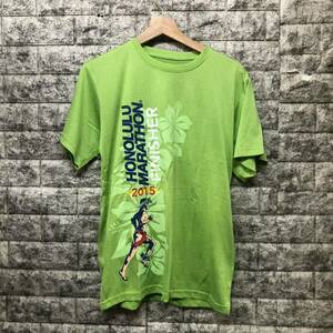 Dri tech Honolulu Marathon Finisher 2015 ホノルルマラソン 2015年 マラソンTシャツ ランニングウェア スポーツウェア 半袖Tシャツ 半袖