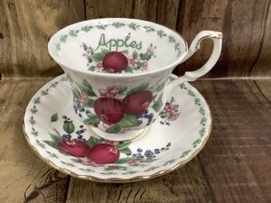 U3b ROYAL ALBERT ロイヤルアルバート apples アップル カップ＆ソーサー 洋食器 1客 現状品